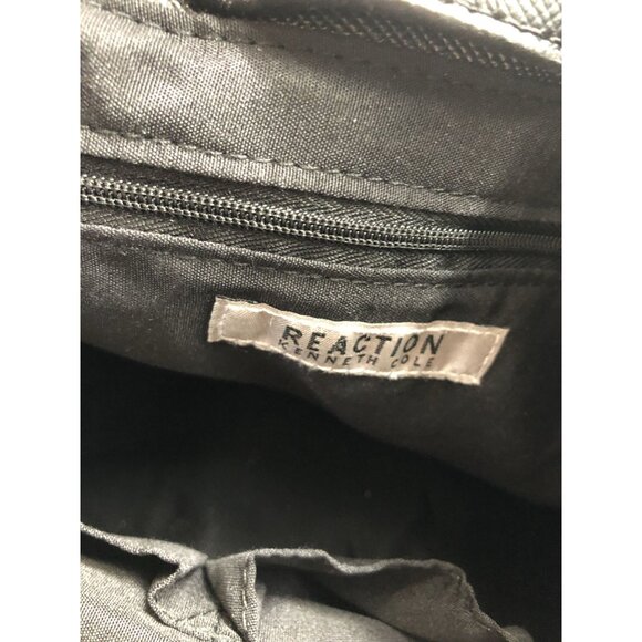 Kenneth Cole Reaction KN1659 Arbol Dome Satchel Handbag Black Zip & Snap Closure - Picture 4 of 9